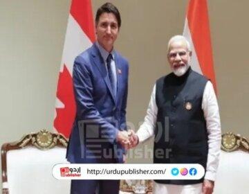 indian prime minster and canadian prime minster meeting