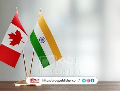 candian and indian flags
