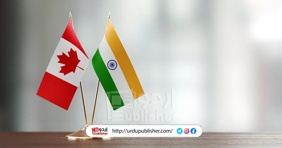 candian and indian flags
